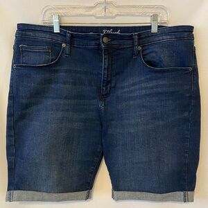 Women’s High Rise Bermuda Jean Shorts